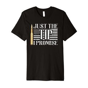 Men’s Just The Tip I Promise T-Shirt - Black XL